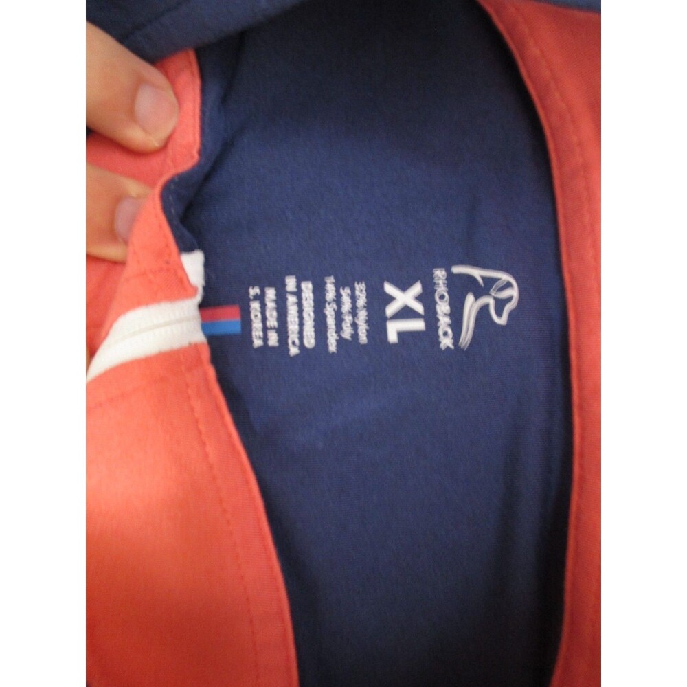 RhoBack Performace QZip 1/4 blue Mens XL golf athletic - Picture 5 of 7